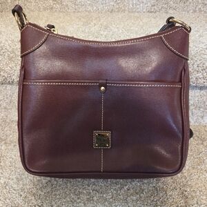 Dooney & Bourke Burgundy Leather Shoulder Bag